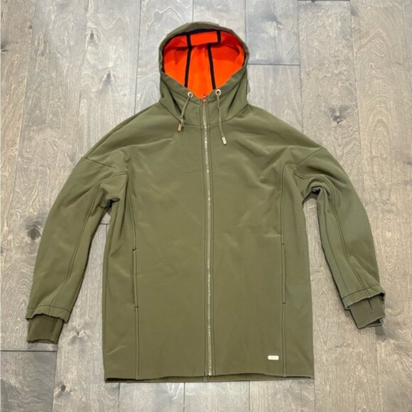 Bench Olive Green Jacket with Orange Lining